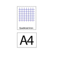 PAQUET 100 FULLS A4 QUADRÍCULA 5*5