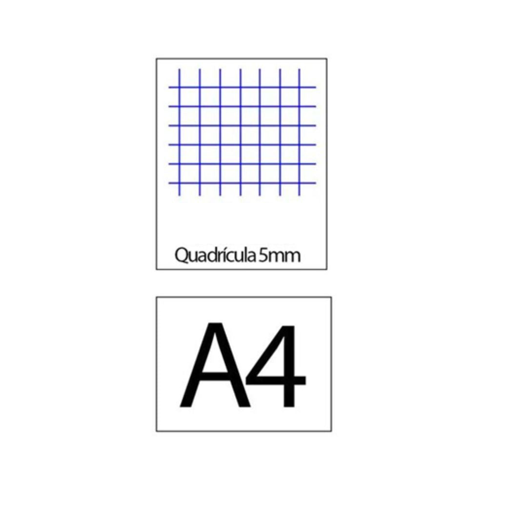 PAQUET 100 FULLS A4 QUADRÍCULA 5*5